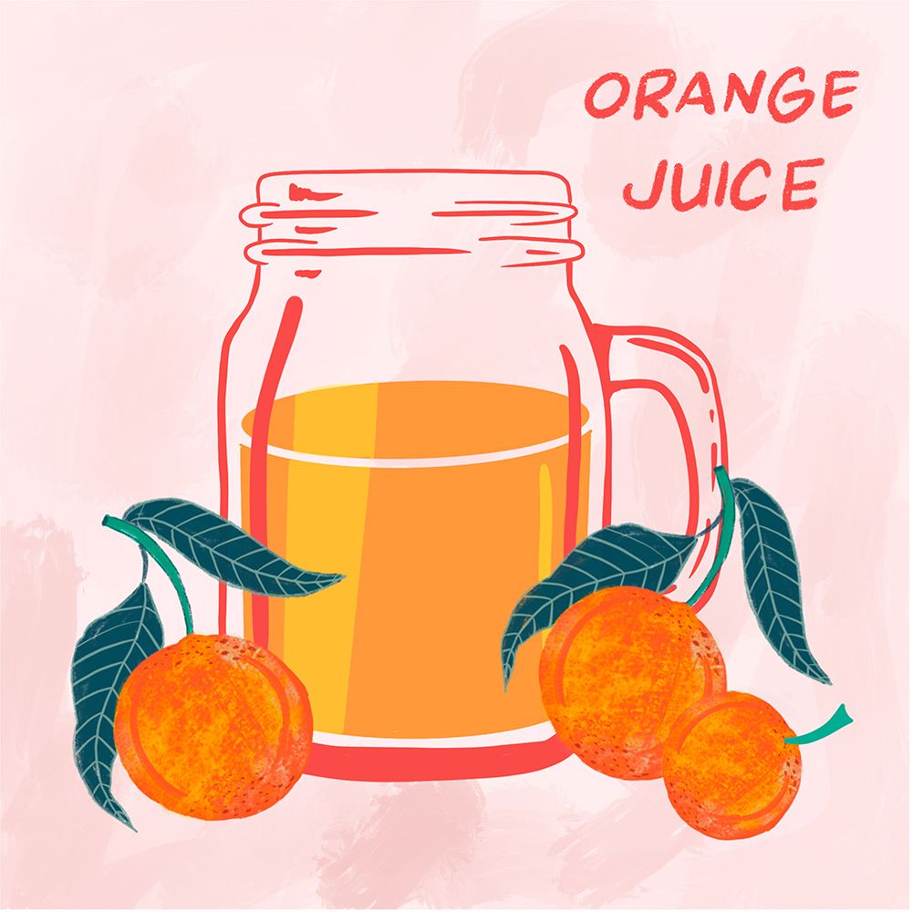 Orange Juice art print by Siotia Swati for $57.95 CAD