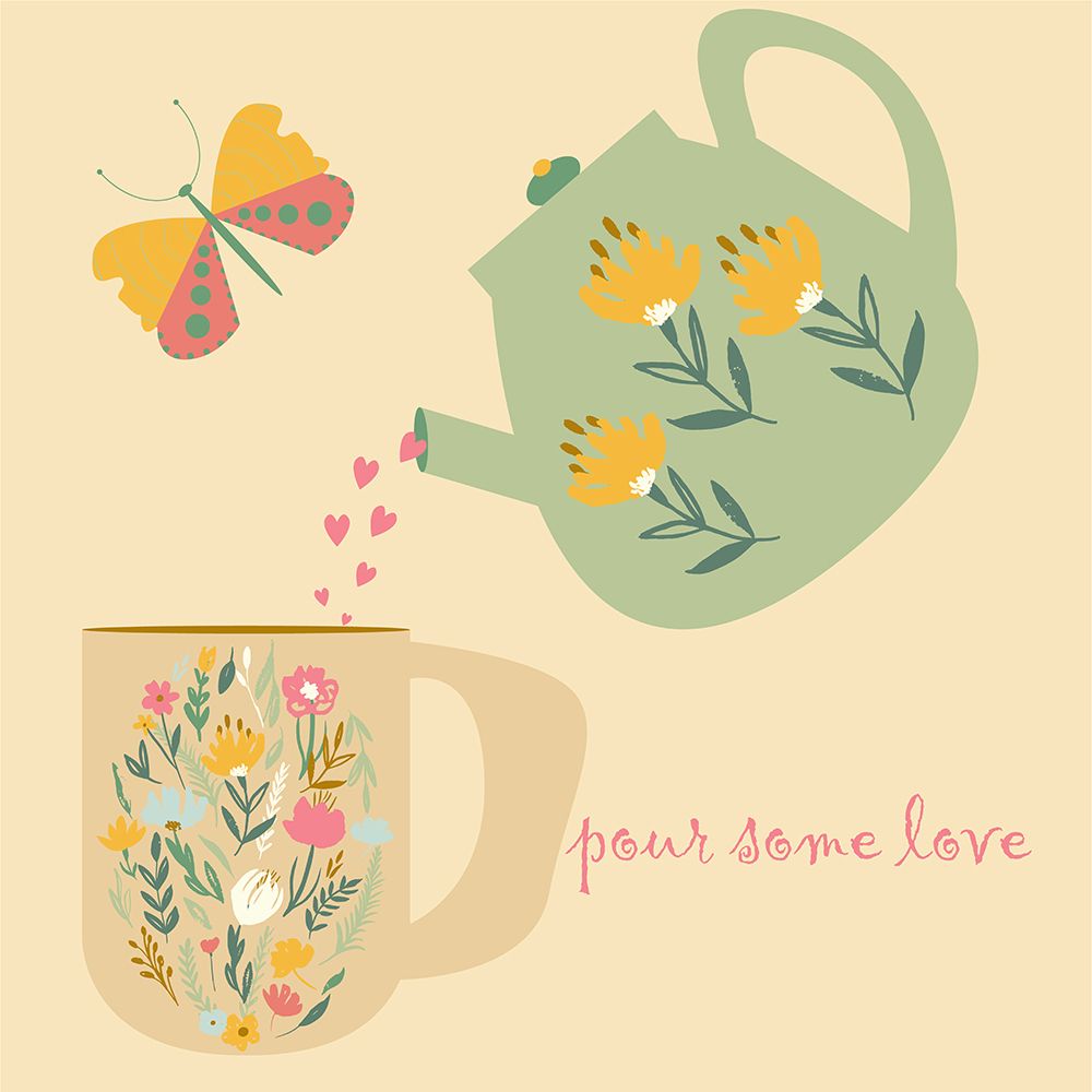 Pour Some Love art print by Siotia Swati for $57.95 CAD