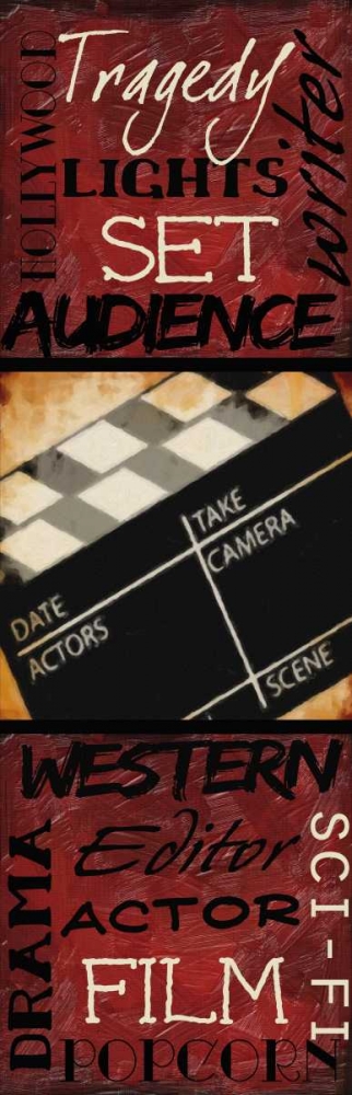 LIGHTS  CAMERA  ACTION B art print by Taylor Greene for $57.95 CAD