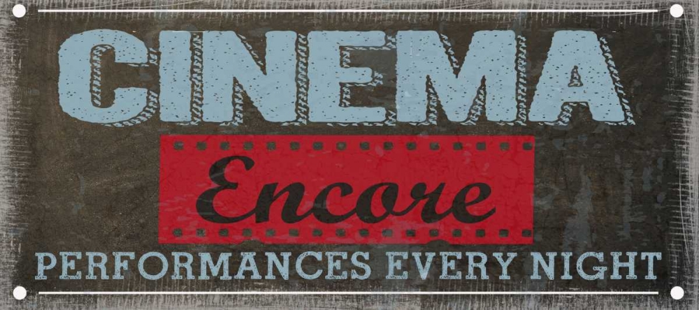 CINEMA ENCORE art print by Taylor Greene for $57.95 CAD