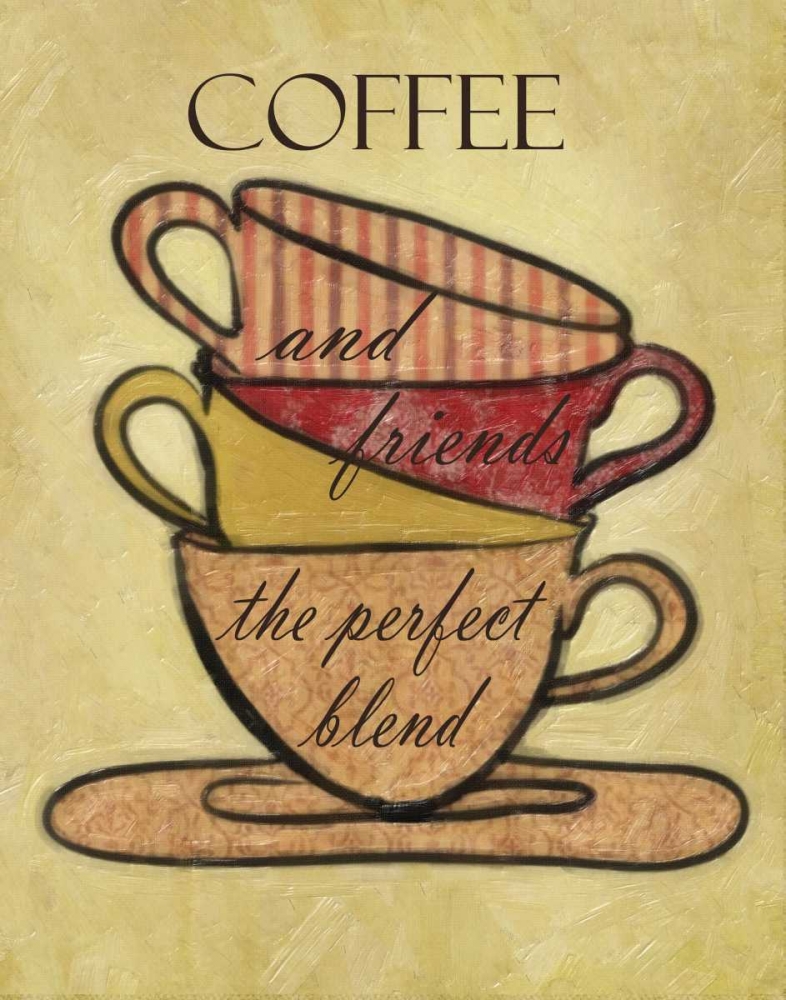 COFFEE AND FRIENDS art print by Taylor Greene for $57.95 CAD