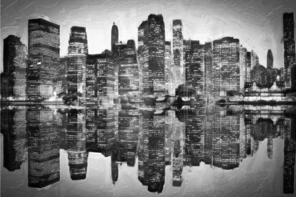 Abstract Skyline BW art print by Taylor Greene for $57.95 CAD
