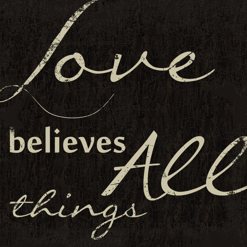 LOVE BELEIVES ALL art print by Taylor Greene for $57.95 CAD