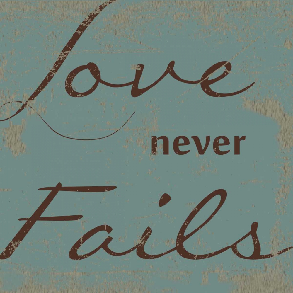 LOVE NEVER FAILS art print by Taylor Greene for $57.95 CAD
