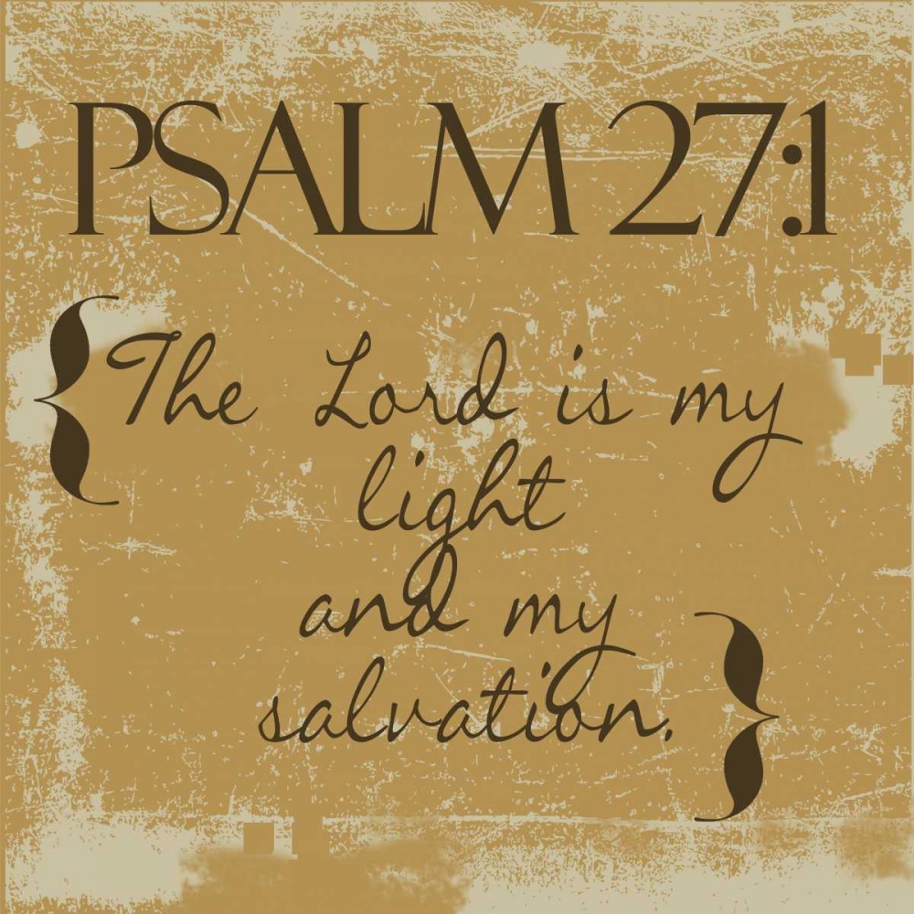 Psalms 27-1-Gold art print by Taylor Greene for $57.95 CAD