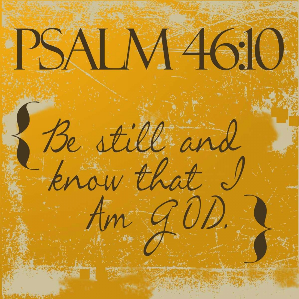 Psalms 46-10-Orange art print by Taylor Greene for $57.95 CAD