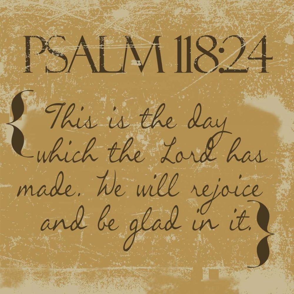 Psalms 118-24-Gold art print by Taylor Greene for $57.95 CAD