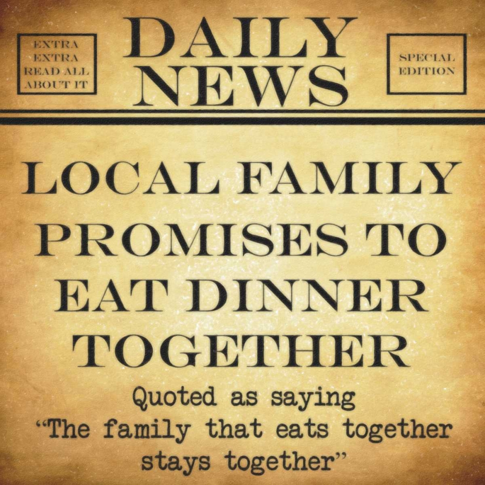 DAILY NEWS Eats Together art print by Taylor Greene for $57.95 CAD