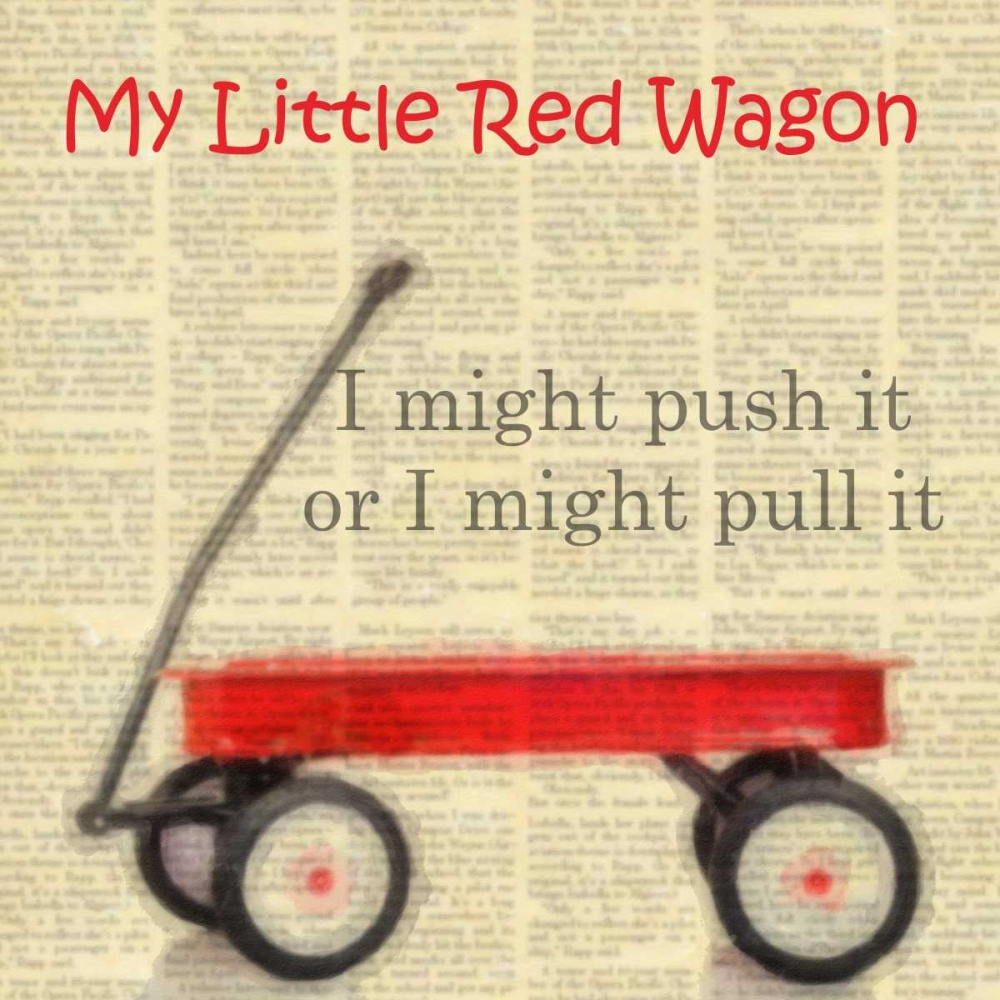 RED WAGON art print by Taylor Greene for $57.95 CAD