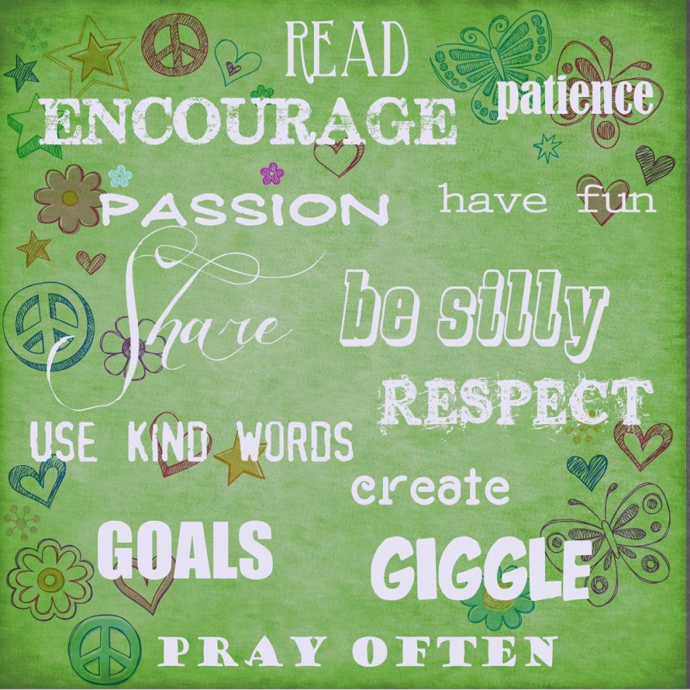 Read Encourage Lime art print by Taylor Greene for $57.95 CAD