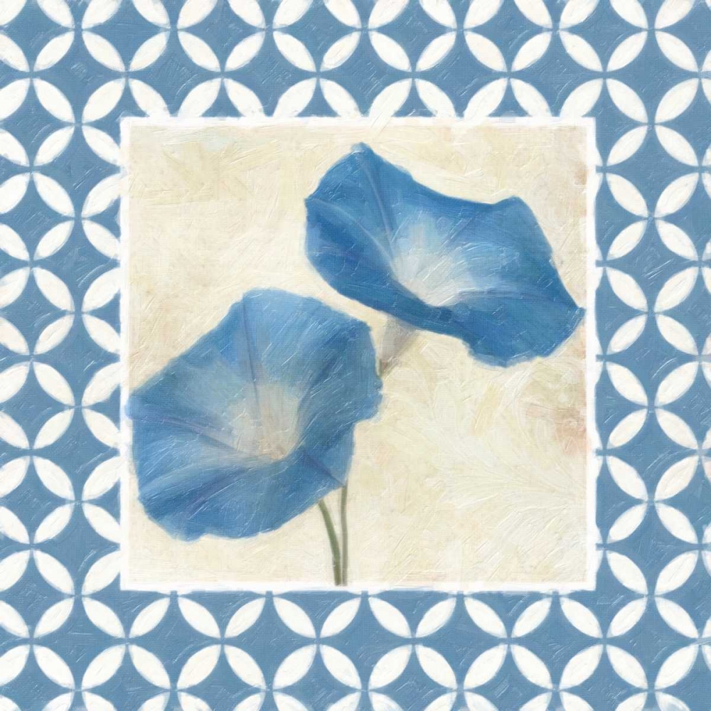 MOROCCAN BLUE FLORAL 1 art print by Taylor Greene for $57.95 CAD