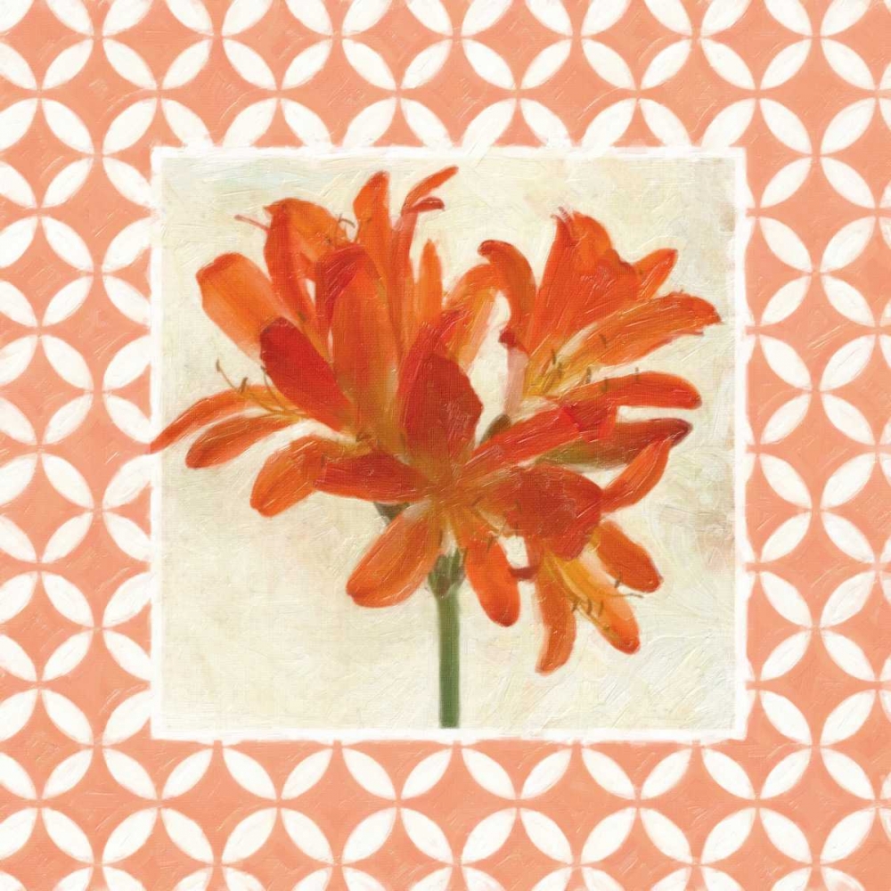 MOROCCAN ORANGE FLORAL 2 art print by Taylor Greene for $57.95 CAD