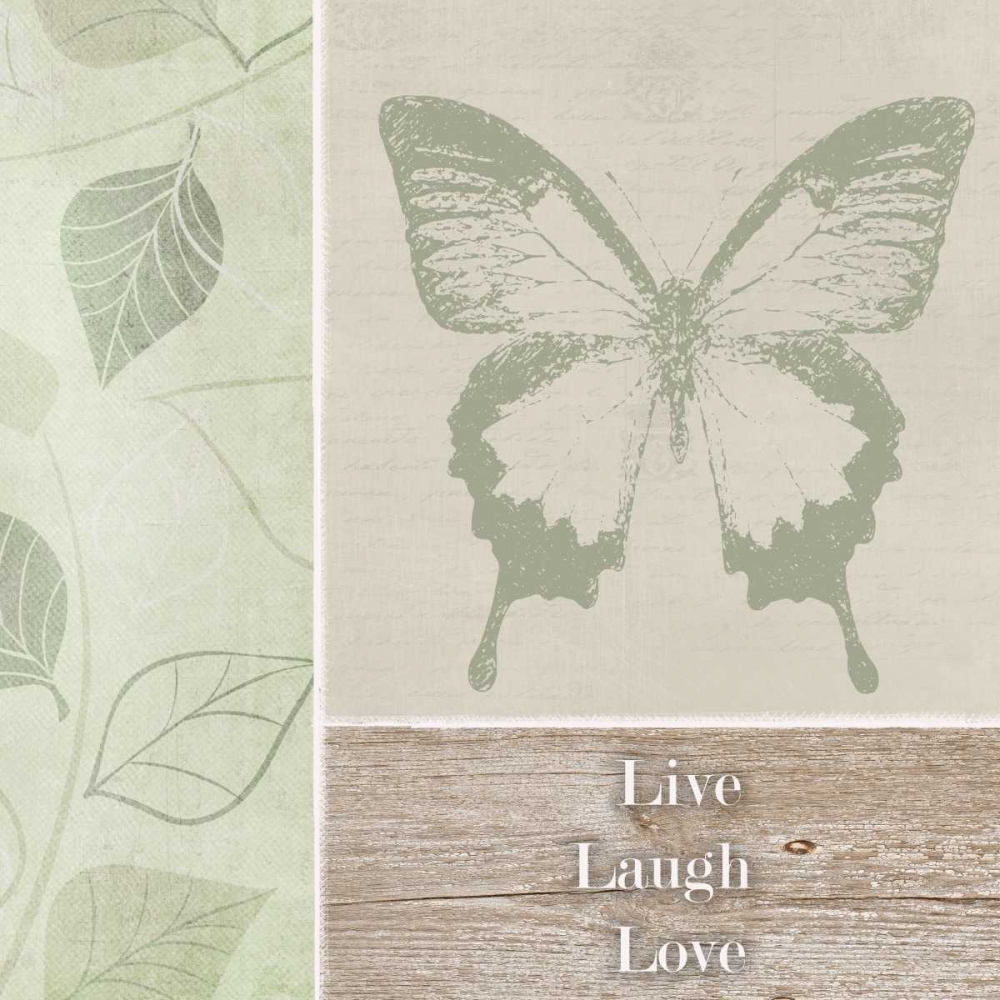 Live Laugh Love Butterfly art print by Taylor Greene for $57.95 CAD