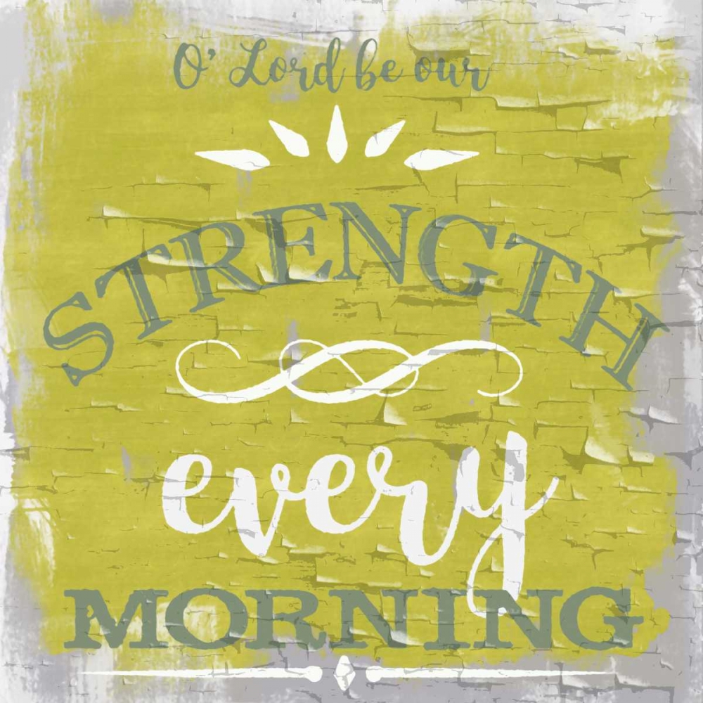 Be Our Strength Rustic Yellow art print by Taylor Greene for $57.95 CAD