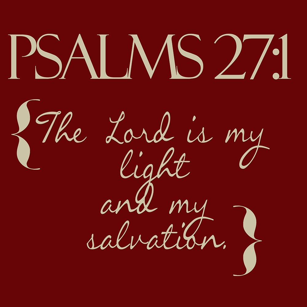 Psalms 27-1 Red art print by Taylor Greene for $57.95 CAD