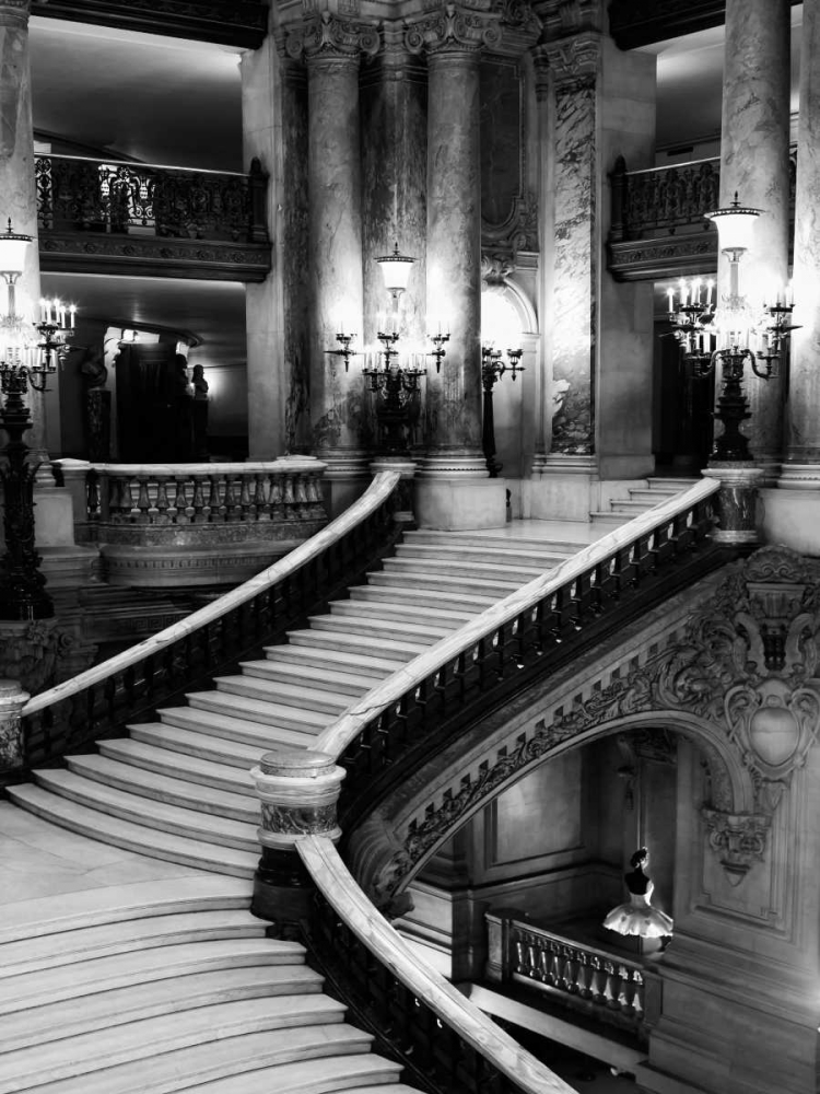 BW Grand Stairs art print by Tracey Telik for $57.95 CAD