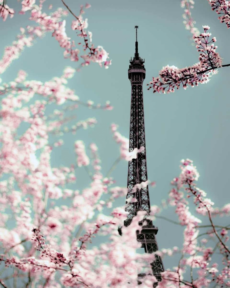 Spring Eiffel Pastel art print by Tracey Telik for $57.95 CAD