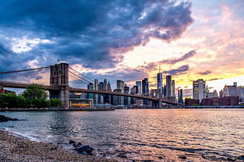 Brooklyn Bridge Janes Carousel art print by Tim West for $57.95 CAD