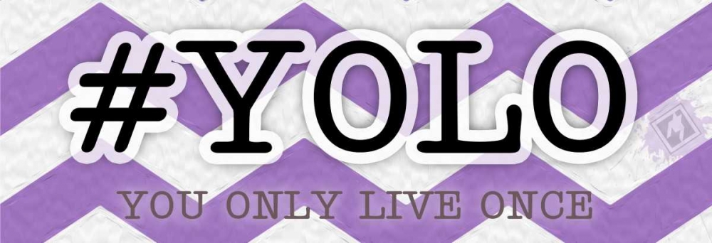 YOLO Instaquote B art print by Tony Pazan for $57.95 CAD