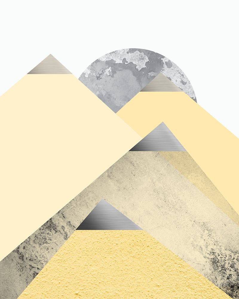 Yellow and Grey Mountains 2 art print by Urban Epiphany for $57.95 CAD