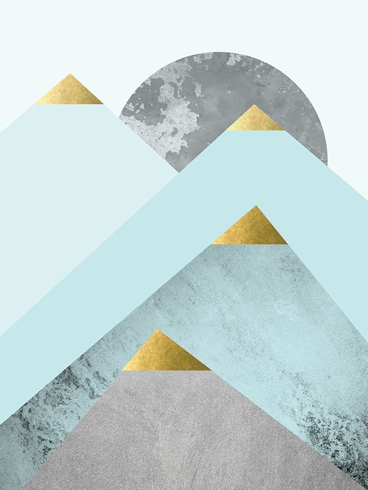 Turquoise Mountains 2 art print by Urban Epiphany for $57.95 CAD