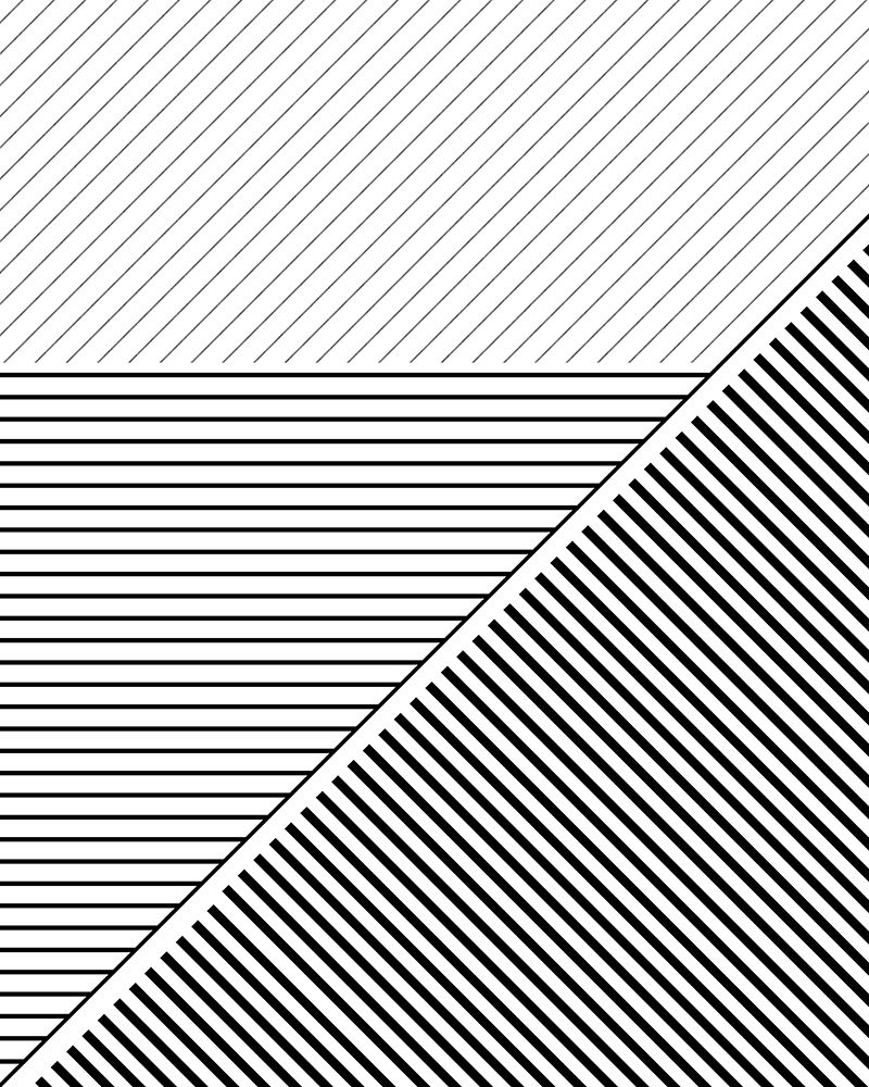 BW Geo Lines 2 art print by Urban Epiphany for $57.95 CAD