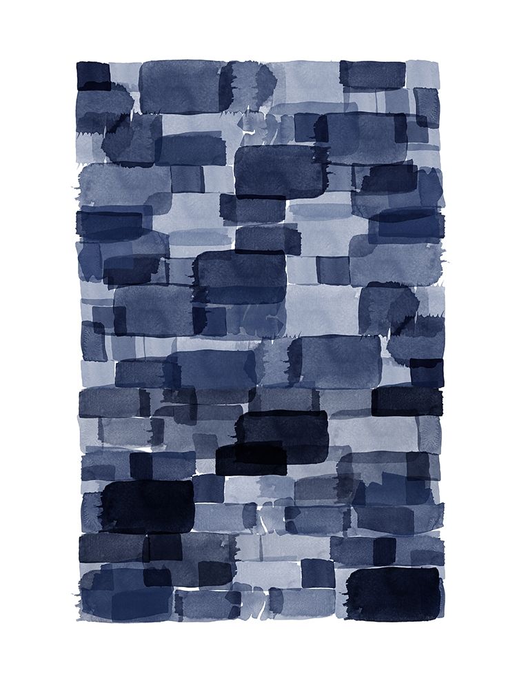 Navy Blue Watercolor Block art print by Urban Epiphany for $57.95 CAD