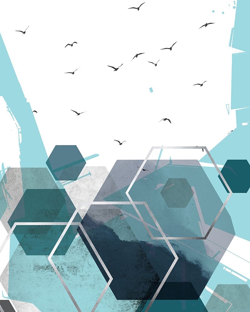 Abstract Teal 2 art print by Urban Epiphany for $57.95 CAD