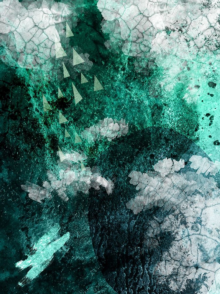 Teal Abstract B art print by Urban Epiphany for $57.95 CAD