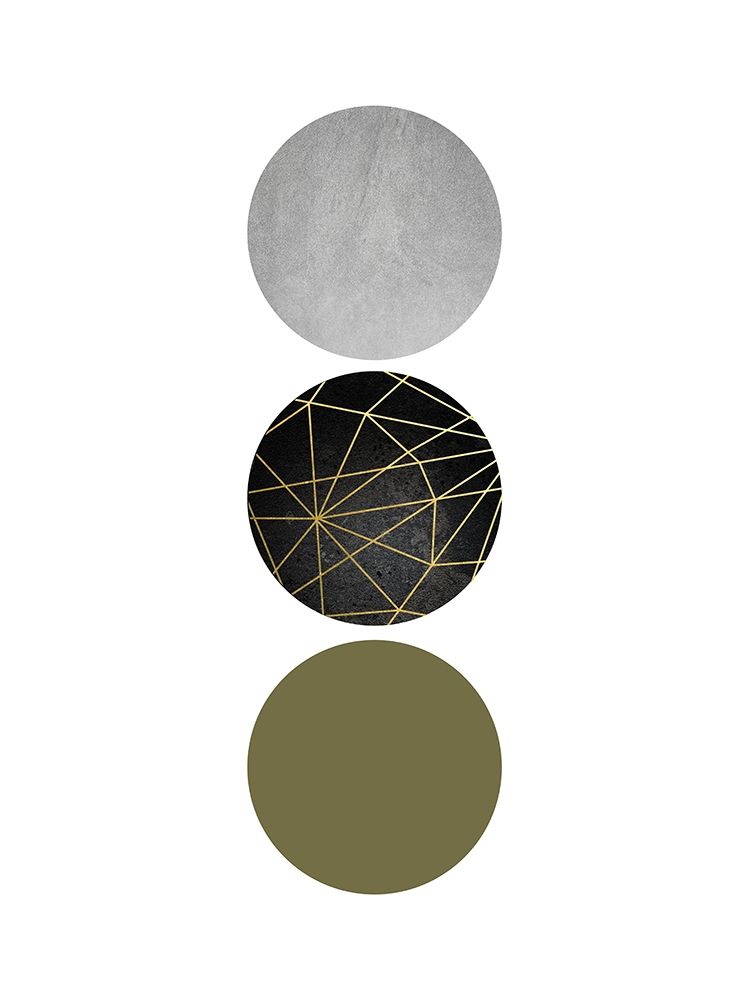 Olive Black Gold Geo 4 art print by Urban Epiphany for $57.95 CAD