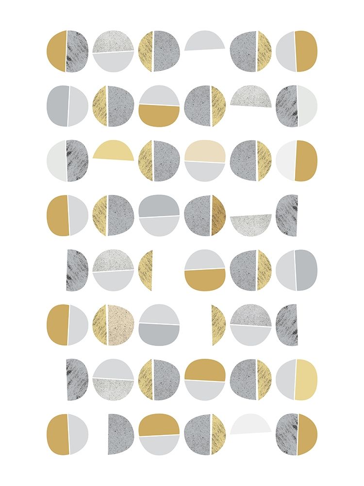 Mid Century Flora Tones Yellow Grey 7 art print by Urban Epiphany for $57.95 CAD