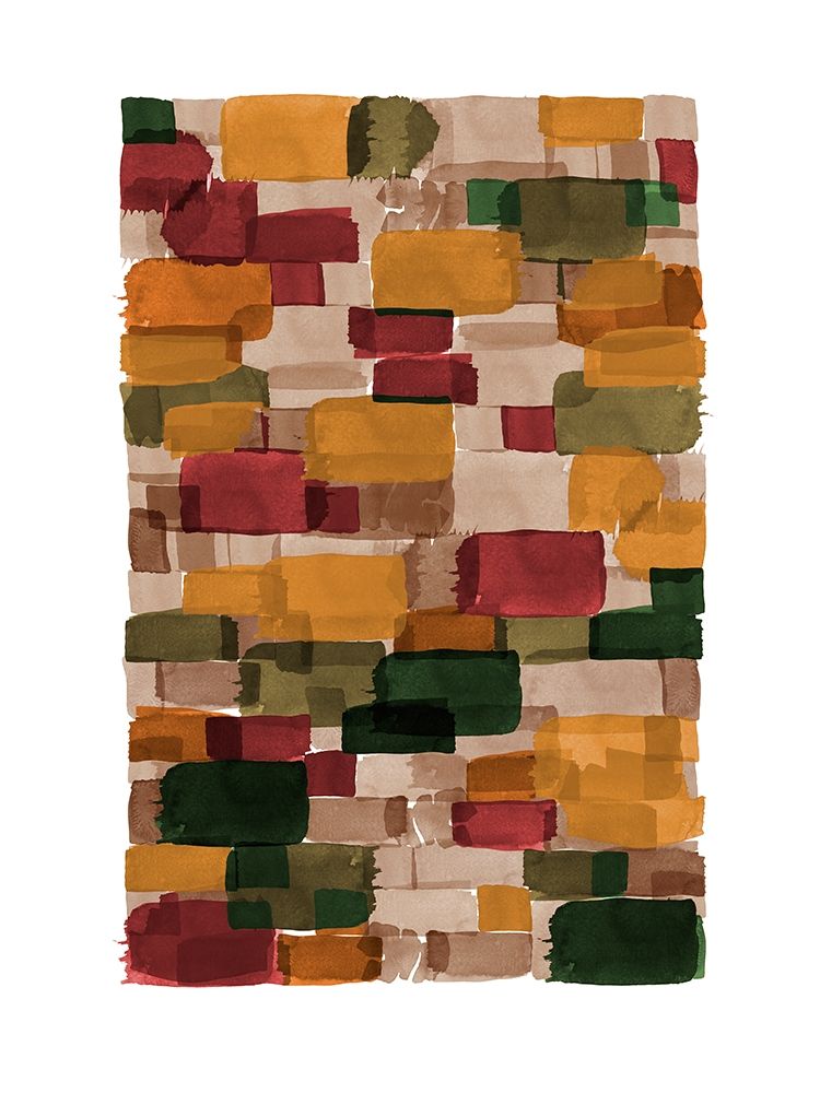Earthy Watercolor Block art print by Urban Epiphany for $57.95 CAD