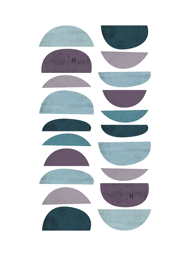 MidCentury Teal Purple 4 art print by Urban Epiphany for $57.95 CAD