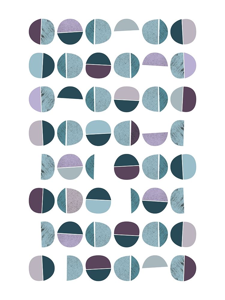 MidCentury Teal Purple 7 art print by Urban Epiphany for $57.95 CAD