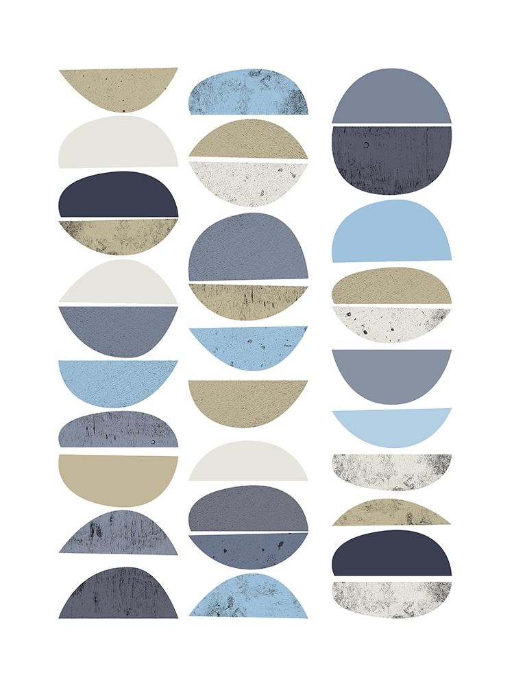 MidCentury Navy Taupe 2 art print by Urban Epiphany for $57.95 CAD