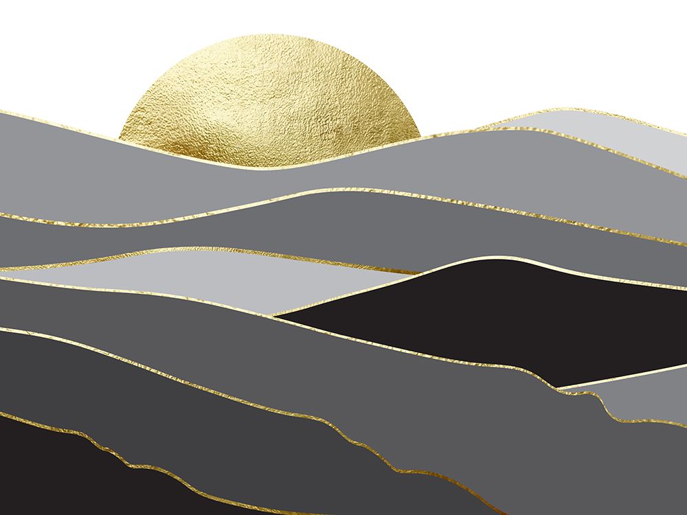 Landscape In Black And Gold 2 art print by Urban Epiphany for $57.95 CAD