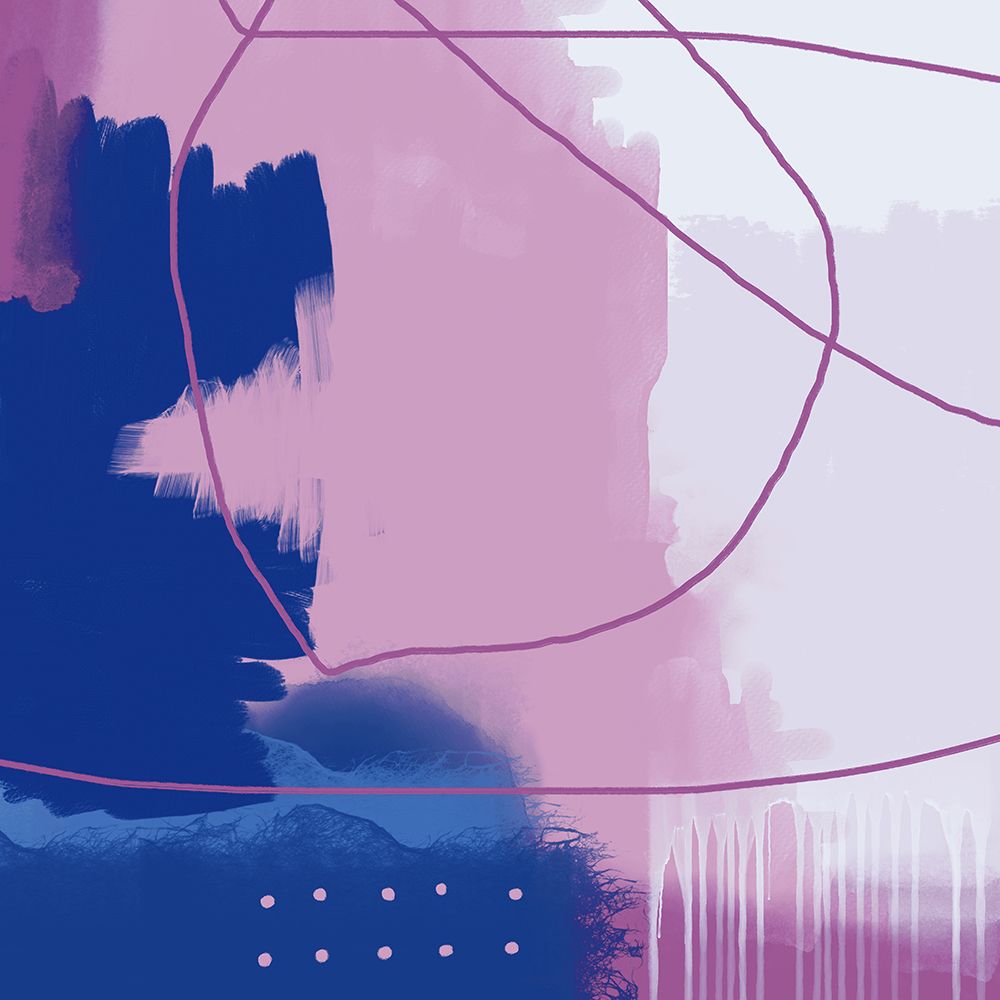Blue And Purple Abstract 2 art print by Urban Epiphany for $57.95 CAD