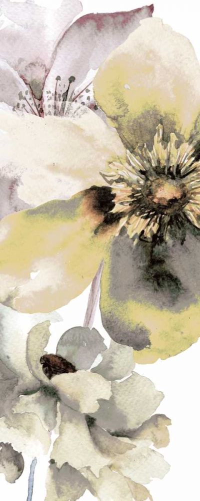 Gray Yellow Petals 1 art print by Victoria Brown for $57.95 CAD