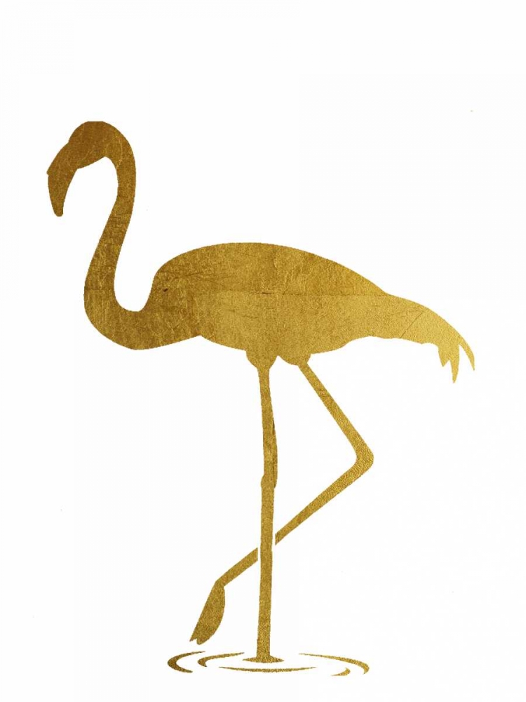 Golden Flamingo art print by Victoria Brown for $57.95 CAD