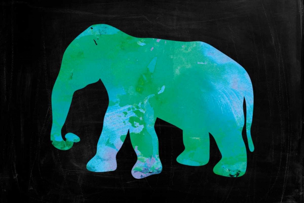 The Turquoise Elephant art print by Victoria Brown for $57.95 CAD