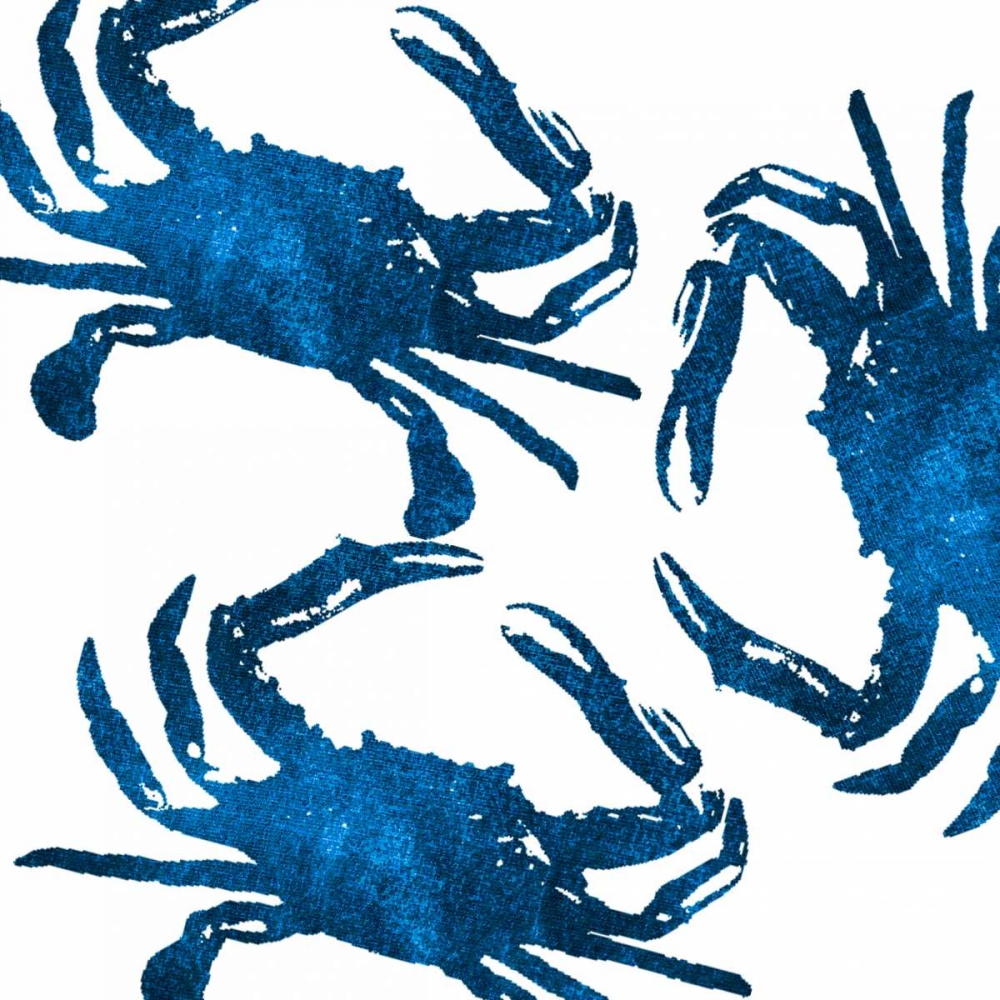 Navy Crab Collage art print by Victoria Brown for $57.95 CAD