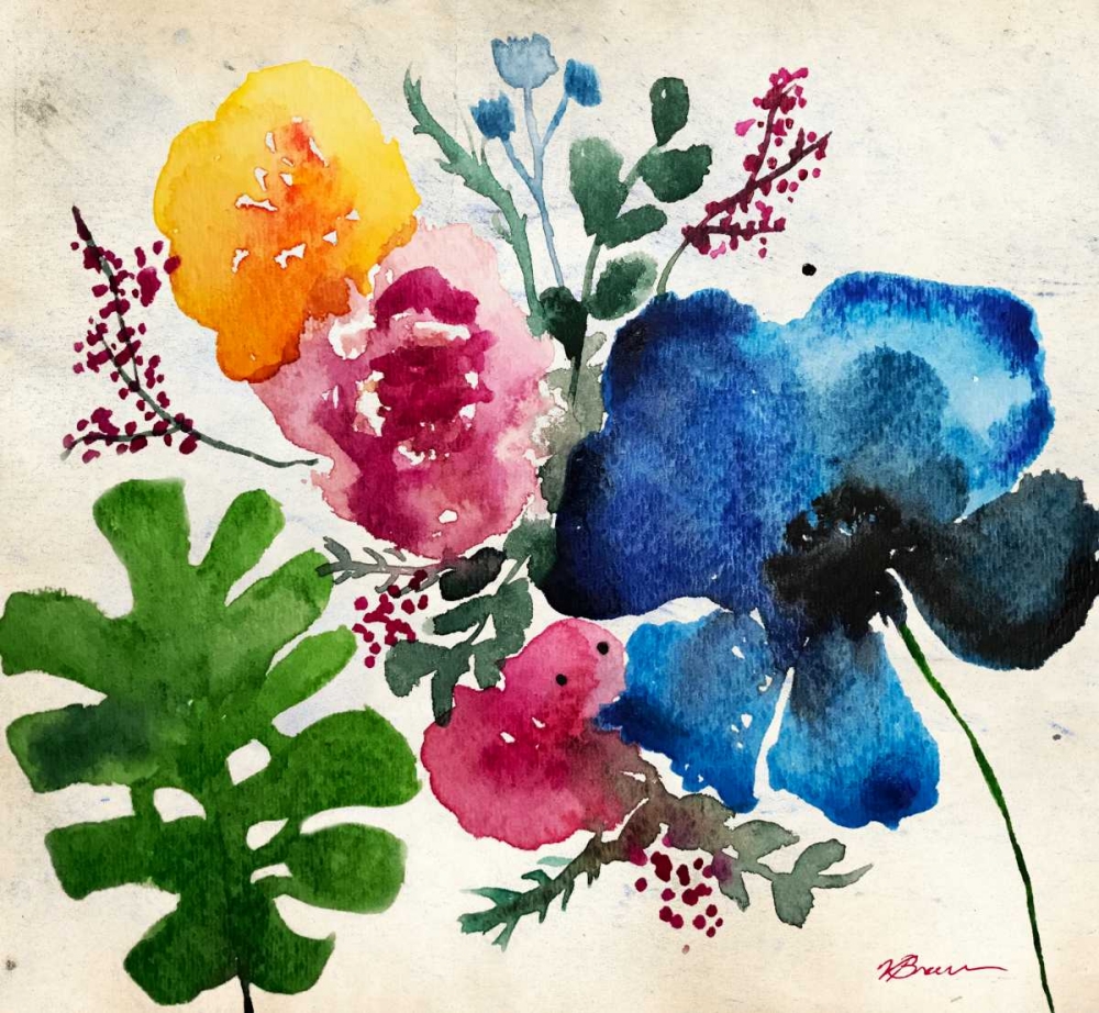 Vibrant Floral art print by Victoria Brown for $57.95 CAD
