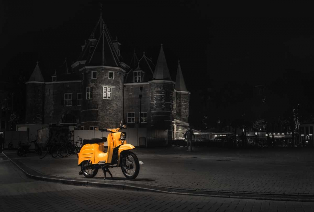 Amsterdam Scooter art print by Victoria Brown for $57.95 CAD