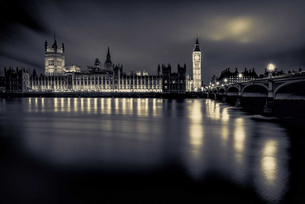 London Duotone Parliament art print by Victoria Brown for $57.95 CAD