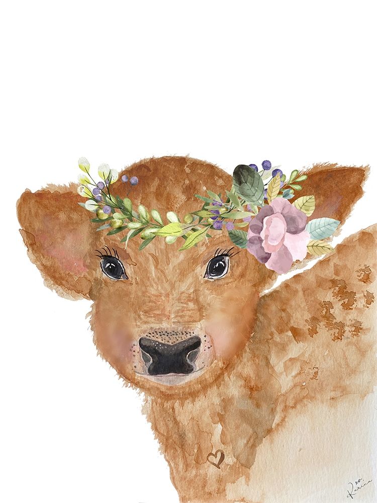 Young Calf art print by Karen Barski for $57.95 CAD
