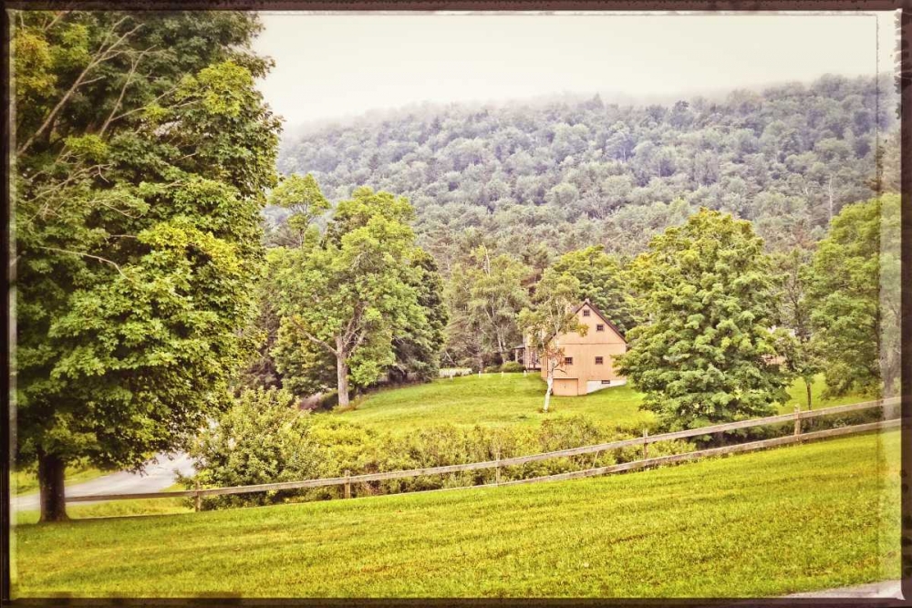 Country Mountain Home Vintage art print by Suzanne Foschino for $57.95 CAD