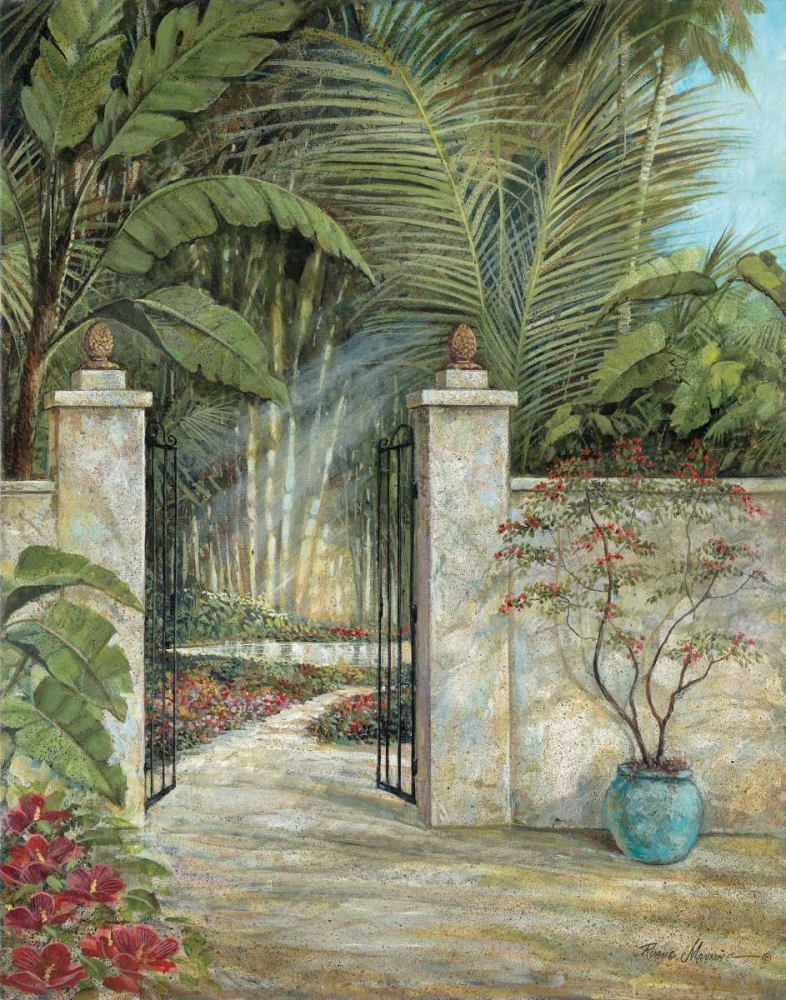 Tranquil Garden I art print by Ruane Manning for $57.95 CAD