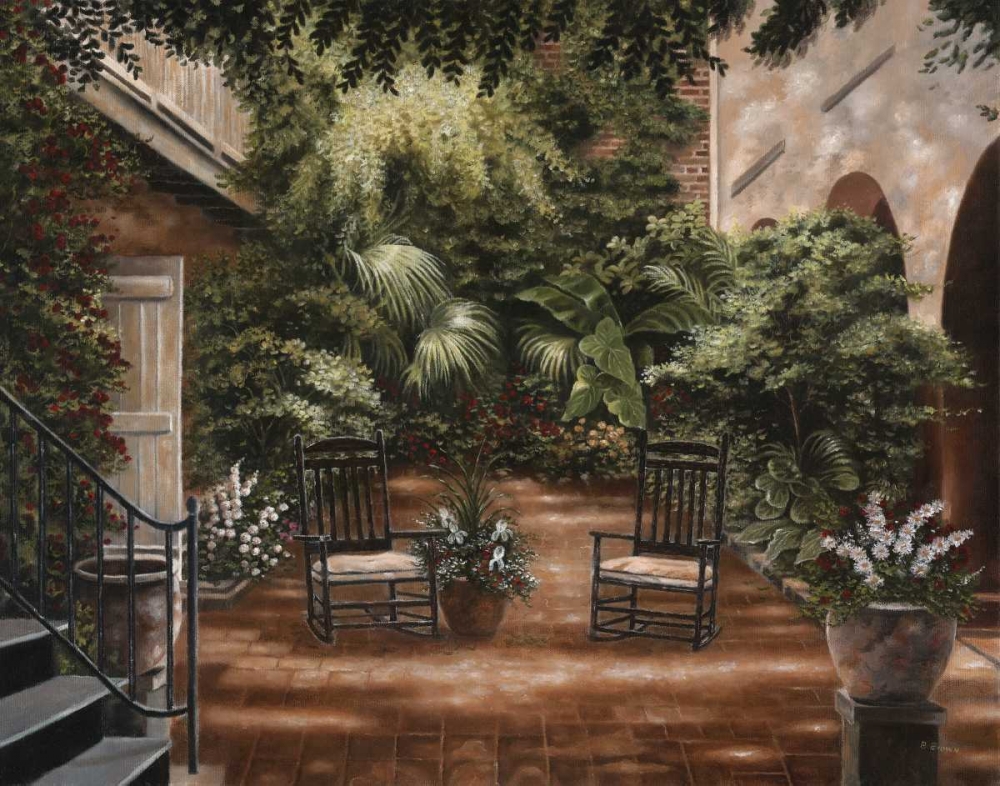 Courtyard in New Orleans I art print by Betsy Brown for $57.95 CAD