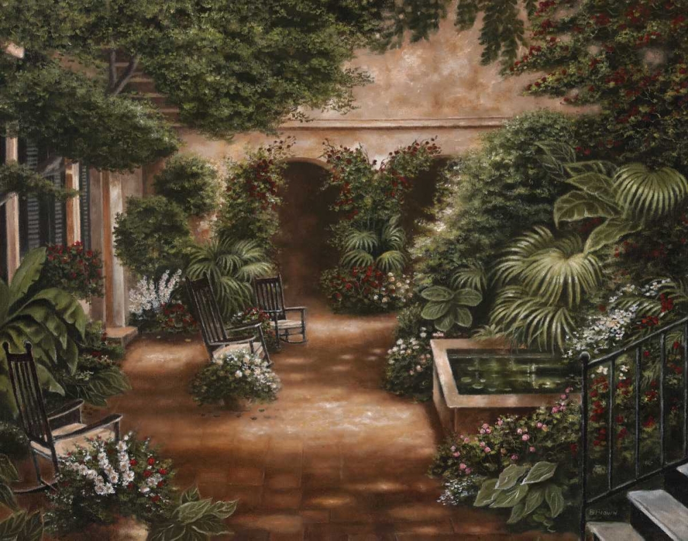 Courtyard in New Orleans II art print by Betsy Brown for $57.95 CAD