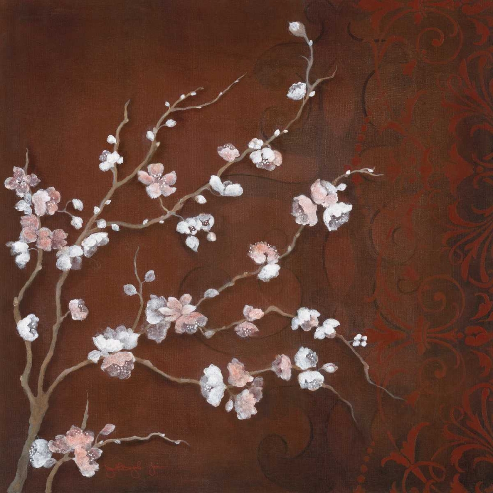 Cherry Blossoms on Cinnabar II art print by Tava Studios for $57.95 CAD
